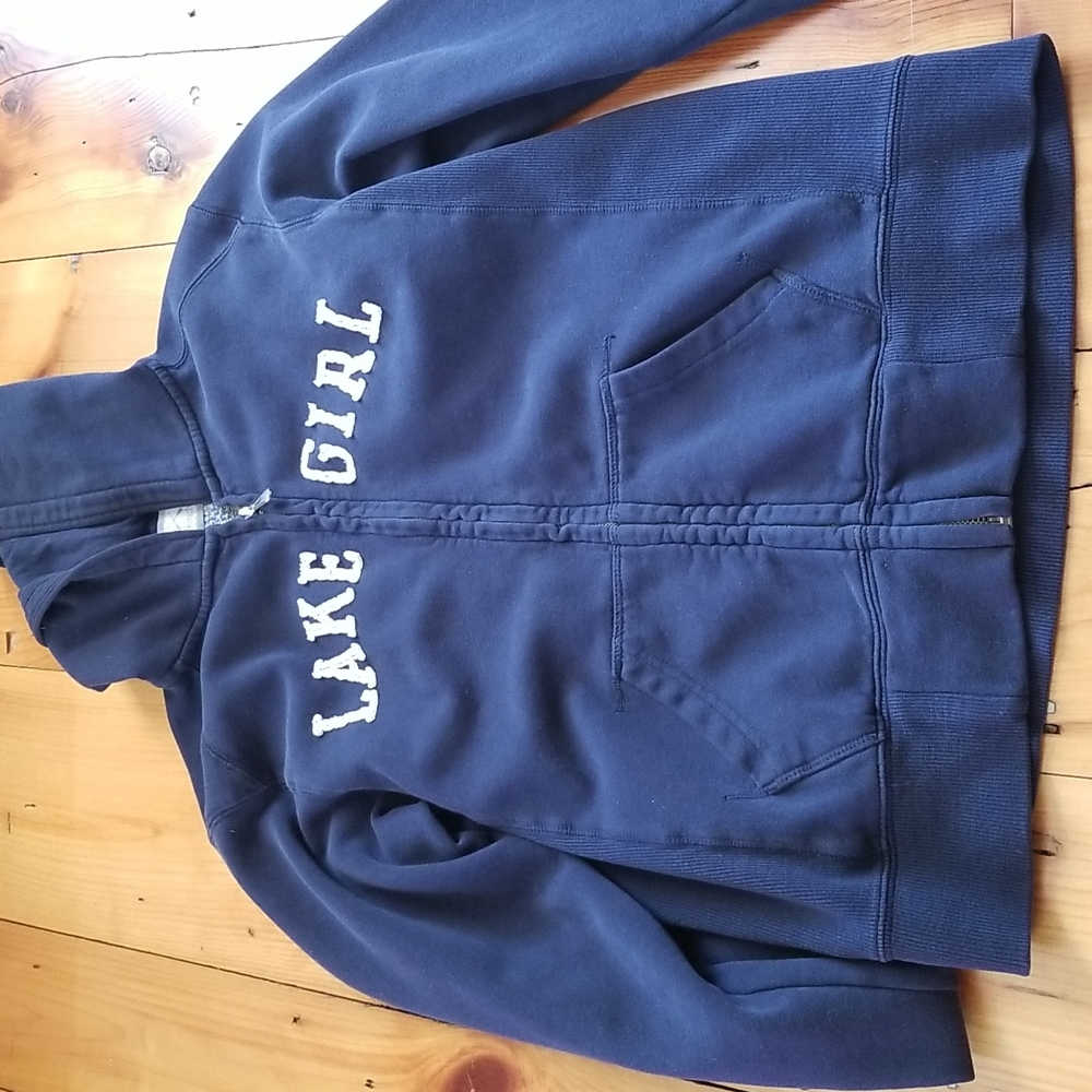 Zip up hooded sweatshirt